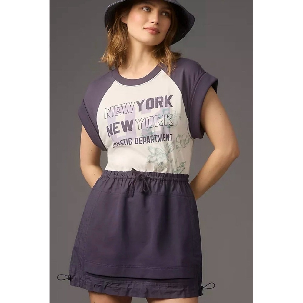 Daily Practice by Anthropologie Graphic Printed Mini‎ Dress - Medium
